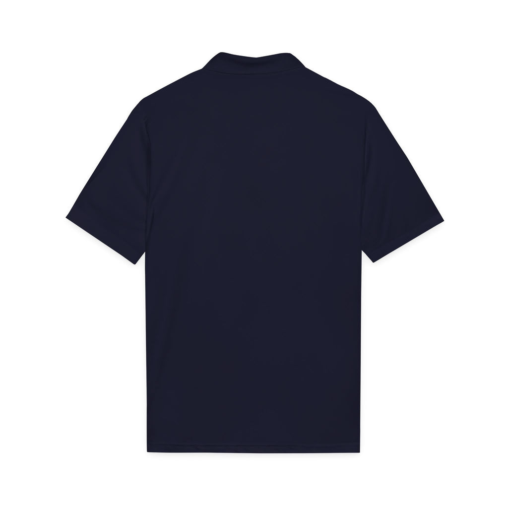 Embroidered Shield Logo Polo Shirt - White Performance Golf/Work Polo