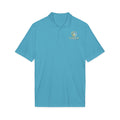 Embroidered Shield Logo Polo Shirt - White Performance Golf/Work Polo
