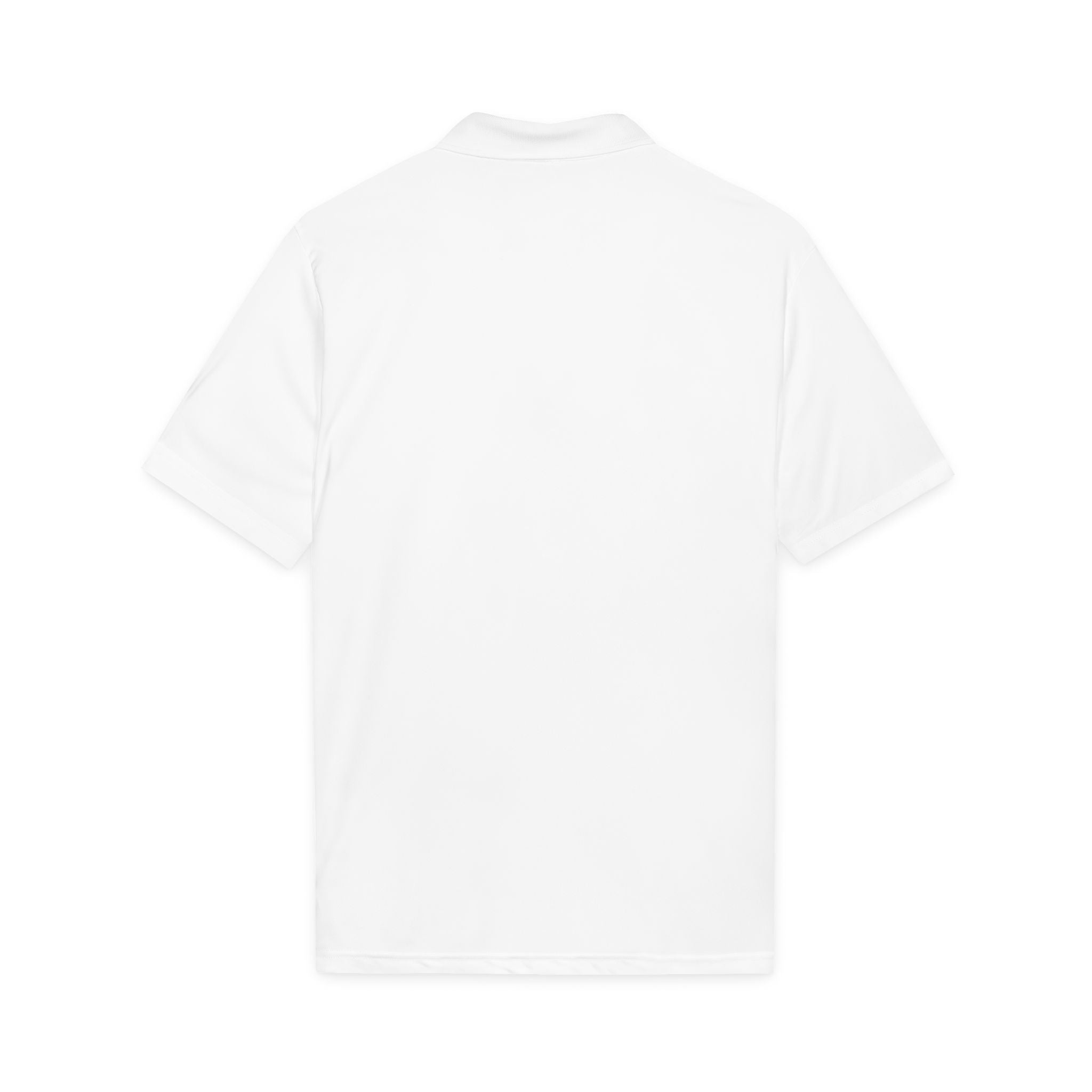 Embroidered Shield Logo Polo Shirt - White Performance Golf/Work Polo